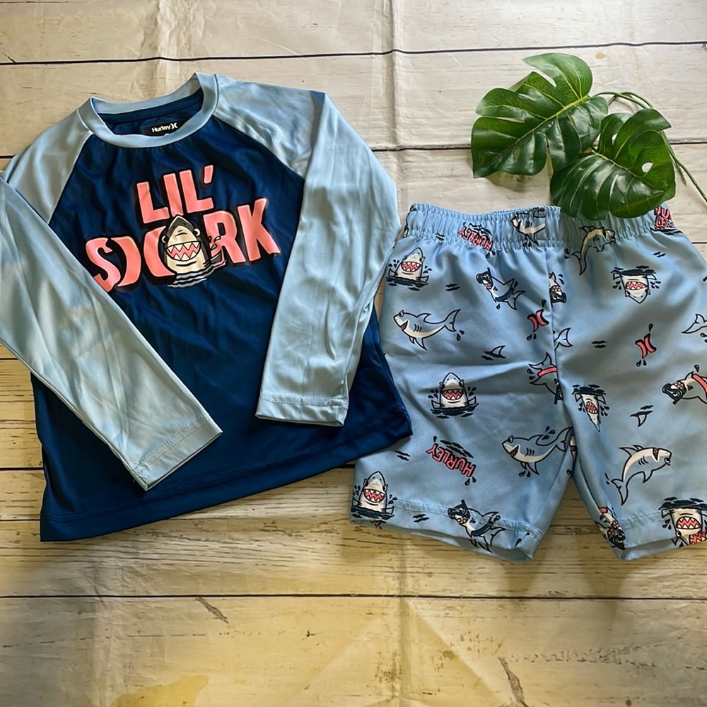 Hurley toddler boys swim set